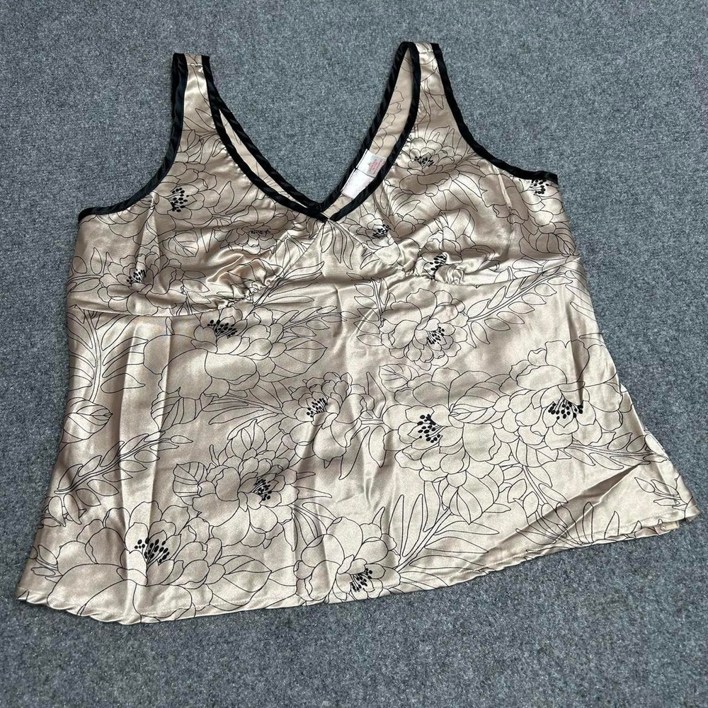 Vintage Y2K  Xhilaration champagne color sleeveless tank top size XL